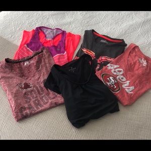 Athletic shirts!